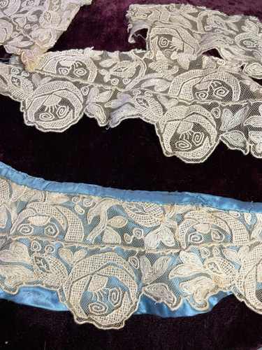 Dentelle ancienne tulle - ancienne,