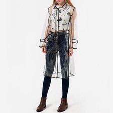 Imperméable clair à capuche