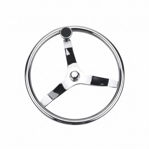 Volant gouvernail acier - volant,