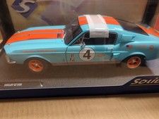 VOITURE SOLIDO FORD MUSTANG SHELBY GT 500 RACING TRIBUTE GULF 1967  1:18 NEUF.B