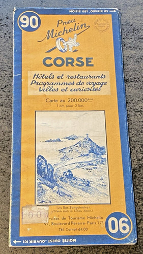Carte michelin corse - n°,