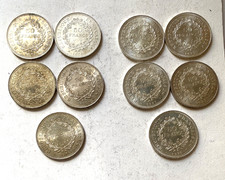 LOT de 10 piéces ARGENT  50