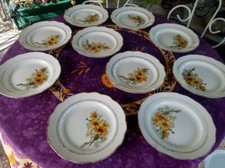 10 Assiettes Plates anciennes