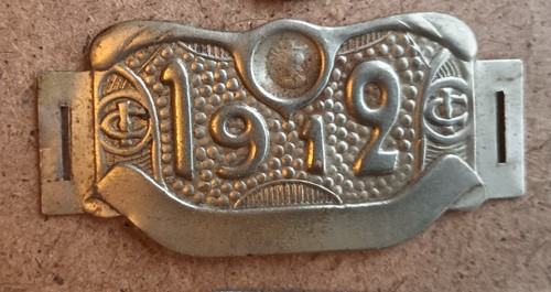 Plaque fiscale 1912