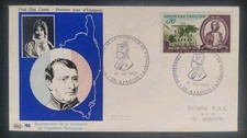 ENVELOPPE PREMIER JOUR BICENTENAIRE NAPOLÉON TIMBRE N° 1610 OBL AJACCIO 1969 FDC