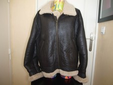 VINTAGE BOMBARDIER B3 CHEVIGNON CUIR AGNEAU MARRON TAILLE XXL/XL