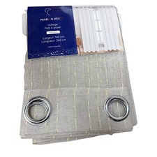 2 Voilages Beige Doré