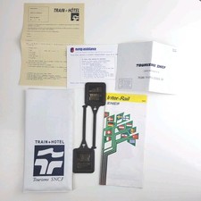 Set SNCF Train + Hotel Pochette à Billets Carte Réseau Européen 1986 Tag Bagages