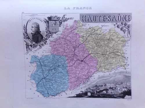 Carte géographique ancienne - ,