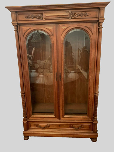 Vitrine deux portes noyer - deux,