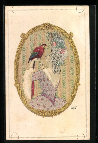 Carte postale artiste august - postale, d'artiste