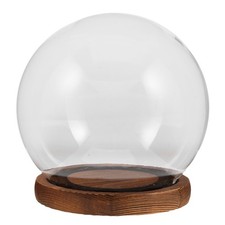  Vitrine En Verre Dome Support D'ornement Forme De Dôme Cloche Ronde