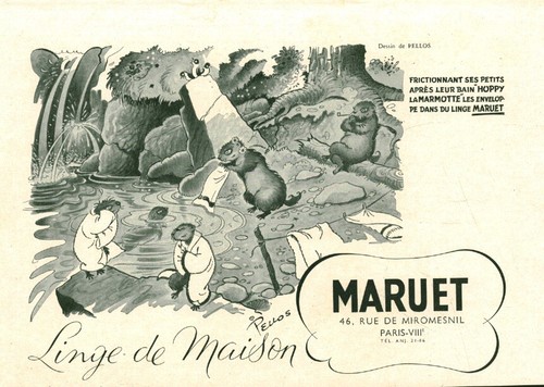 Publicité ancienne linge - , de