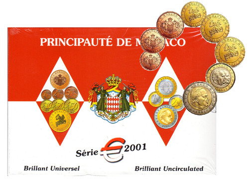 Coffret série euros monaco - euros,