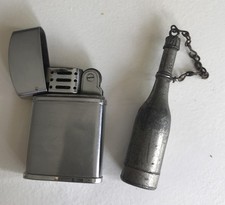 Lot X 2 Briquet Anciens Zénith + Briquet Bouteille Champagne