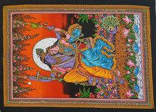 Radha Krishna Tenture indienne