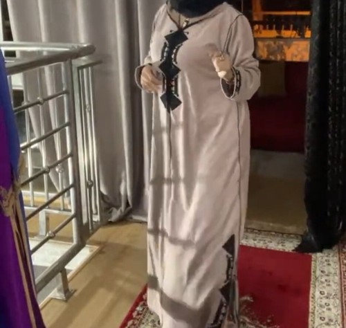 Jlaba marocaine brodé beige - marocaine,