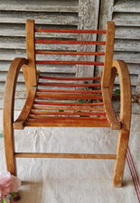 ANCIEN SIEGE FAUTEUIL ENFANT BOIS BAUMANN