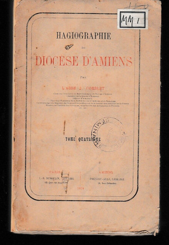 Corblet hagiographie du - corblet,