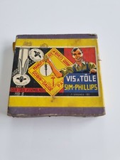 boîte publicitaire ancienne Vis A Tole .sim Phillips Deco Collection Industriel