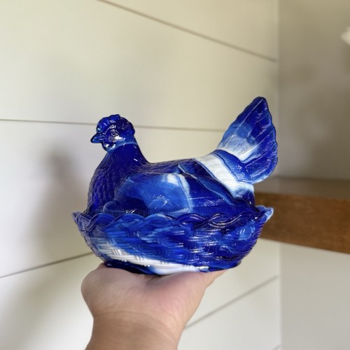 Vtg wright cobalt blue - wright,