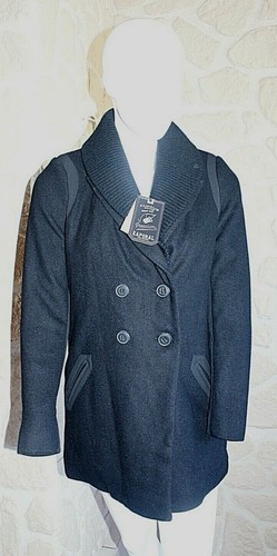 Manteau noir avec laine neuf