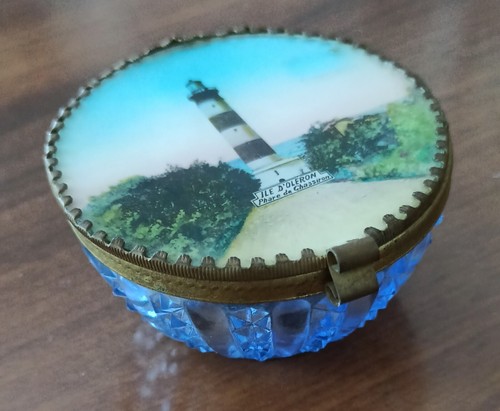 Boite verre ciselé et - boite,