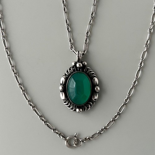 Collier pendentif argent - en,
