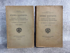 ETUDES ASIATIQUES. 25° ANNIVERSAIRE DE L'ECOLE FRANCAISE D'EXTREME ORIENT. 1925.