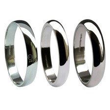 3mm 18ct or Blanc Forme D