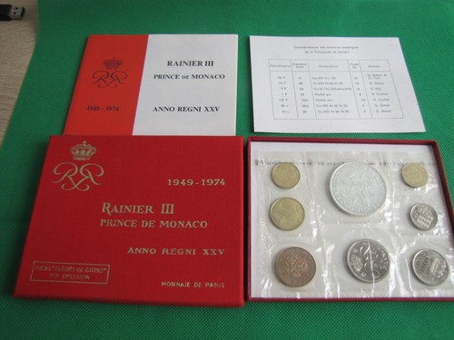Coffret monaco rainier iii - coffret,