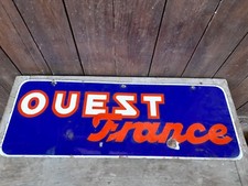 Plaque émaillée ouest france - ouest,