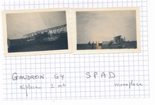 x2 Photos avion Caudron Spad 1GM 1WW