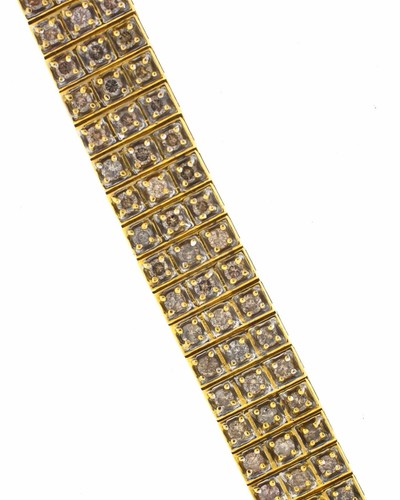 14k jaune rangée diamant - 14k, or