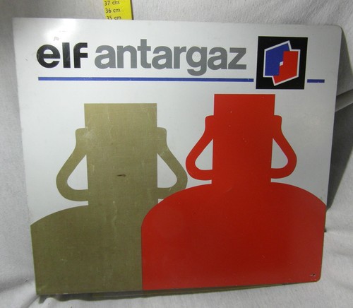 Plaque publicitaire elf - publicitaire,