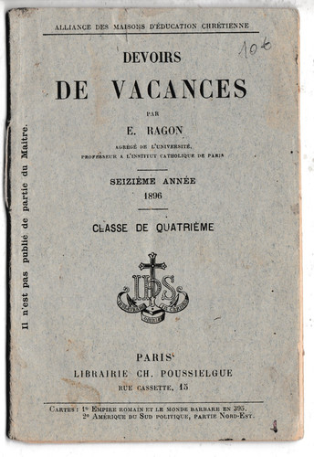 Livret devoirs vacances - devoirs,