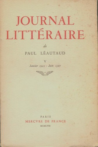 Journal littéraire tome - tome,