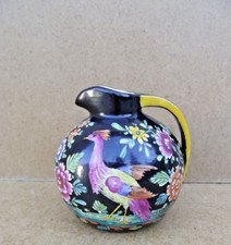 Clamecy Signature Klam et scie Pichet en Faience DUQUENELLE d’oiseau et fleurs