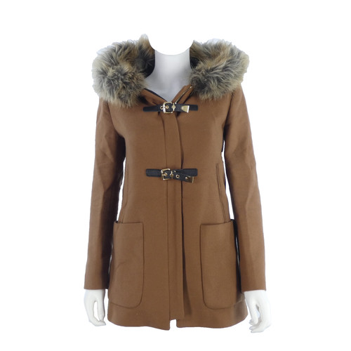 Zara brown duffel coat - zara, wool