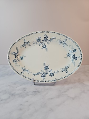 Plat ovale décor yvette - décor,