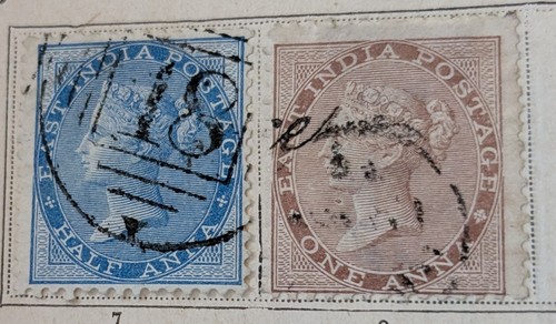 Timbres inde anglaise 1858 - timbres,