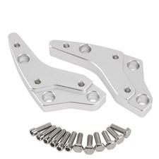 Pontets de guidon argent pour