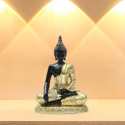 Sitting buddha statue ornament - statue,