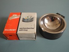 ancien cendrier brun fumé Allibert déco vintage french ashtray 70s Aschenbecher