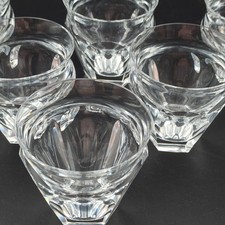BACCARAT 6 VERRES GOBELETS VIN BLANC EN CRISTAL Modèle TALLEYRAND Art Déco lot2