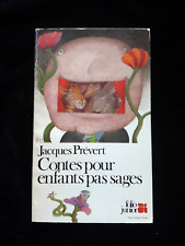 CONTES POUR ENFANTS PAS SAGES JACQUES PREVERT LITTERATURE/JEUNESSE/FRANCE 840