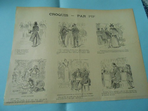 Gravure 1894 croquis entre - gravure,