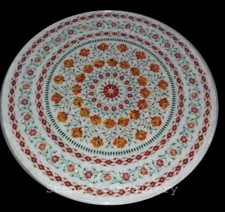 36 " Rond Marbre Incrustation