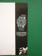 2007 PUB MONTRE WATCH FORTIS B-42 COSMONAUT COSMONAUTE ORIGINAL GERMAN AD
