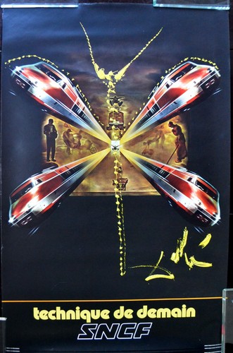 Affiche originale dali sncf - affiche,